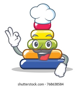 Chef pyramid ring character cartoon