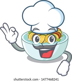 Chef ratatouille with in the character shape