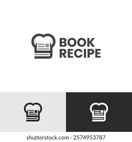 chef recipe vector logo design