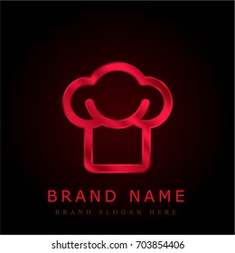 Chef red chromium metallic logo