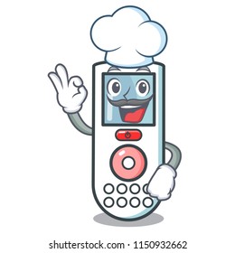 Chef remote control character cartoon