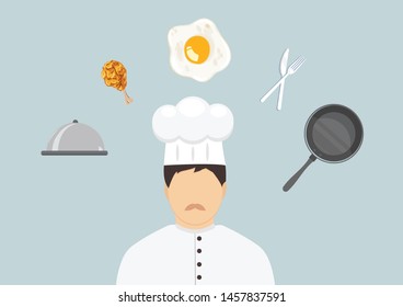 The chef is responsible for preparing food and cooking