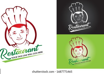 chef restaurant creative logo vector
