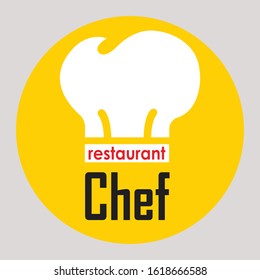 CHEF RESTAURANT is  emblem of black white red and black