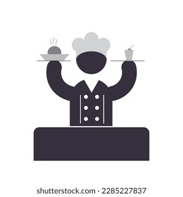 Chef Restaurant icon, is a vector illustration, very simple and minimalistic. With this Chef Restaurant icon you can use it for various needs. Whether for promotional needs or visual design purposes