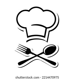 Chef Restaurant icon with white background