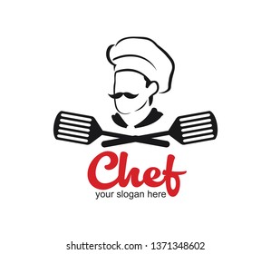 Chef Restaurant logo design template vector