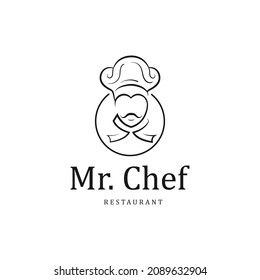 Chef Restaurant Logo design Template