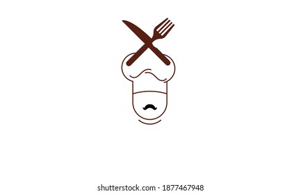 Chef Restaurant Logo Stock Illustrations Template