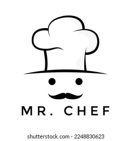 Chef Restaurant Logo Stock Illustrations Template