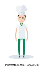 Chef restaurant. Vector character