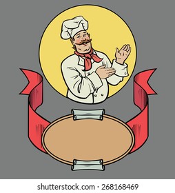 Chef in retro style