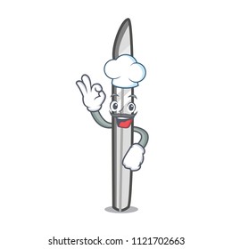 Chef scalpel character cartoon style