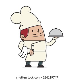 Chef Serving food