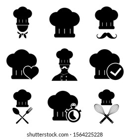 Chef Set icon, logo isolated on white background