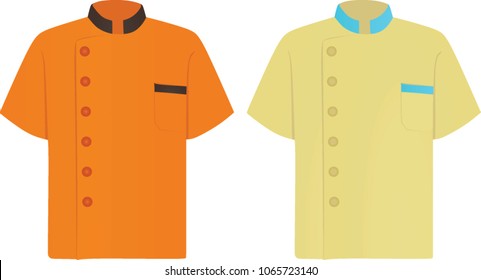 Chef shirt. cook uniform. vector illustration