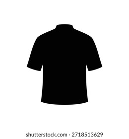 Chef shirt silhouette vector flat illustration design.