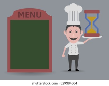 chef showing quick menu