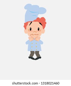 Chef shrugged in fear.