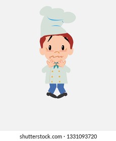 Chef shrugged in fear.