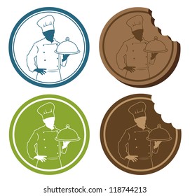 Chef sign - vector illustration