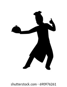 Chef silhouette vector