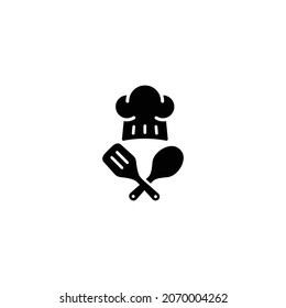 Chef simple flat icon vector illustration