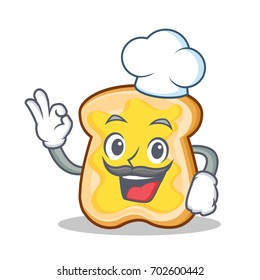 Chef slice bread cartoon character