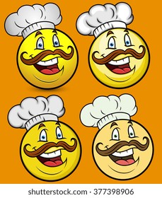 Chef Smiley Emoji Set