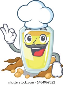 Chef soybean oil in a mascot bowl