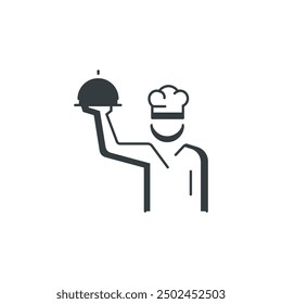 Chef specialist icon, vector illustration