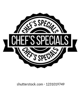 Chef Specials Stamp On White Background. Sign, Label, Sticker.