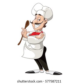 chef with spoon smiling 