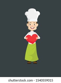 Chef - Standing with a Heart
