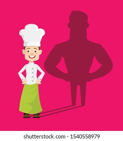 Chef - Standing in Positive Attitude