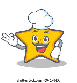 Chef star character cartoon style