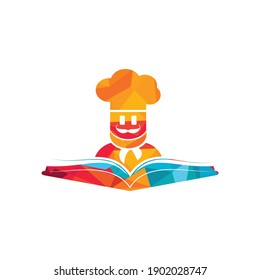 Chef study vector logo design template. Food cooking education logo illustration icon design.	