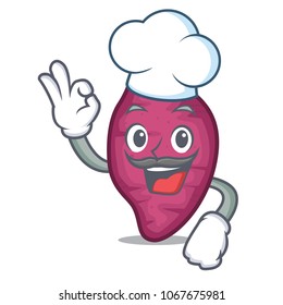 Chef Sweet Potato Character Cartoon