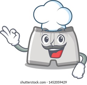 Chef swimming trunks isolated with the mascot