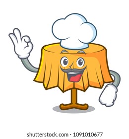 Chef table cloth character cartoon