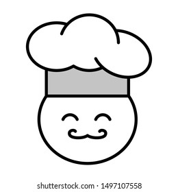 chef thin line vector icon