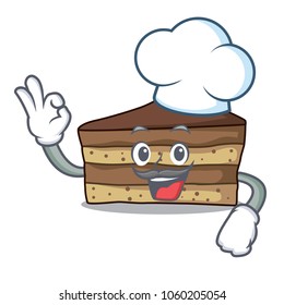 chef tiramisu character cartoon style