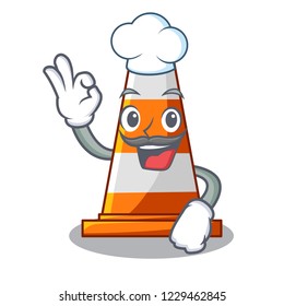 Chef traffic cone on Made in cartoon