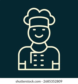 Chef moda bonito azul design criativo útil vetor Ilustração arte colorido background.eps