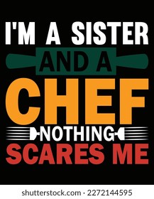 A chef t-shirt design typically features a playful or stylish illustration of a chef or culinary icon, accompanied by a catchy phrase or pun related to food, cooking, or the culinary arts.