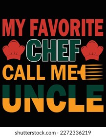 A chef t-shirt design typically features cooking-related graphics or text, such as utensils, ingredients, recipes, or witty puns about cooking.