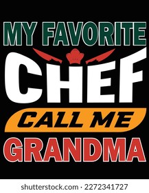 A chef t-shirt design typically features food-related graphics, such as kitchen utensils, ingredients, or dishes.