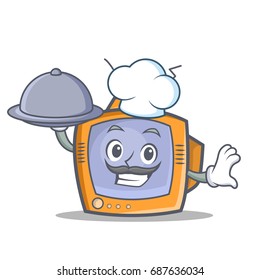 Chef TV character cartoon object with food