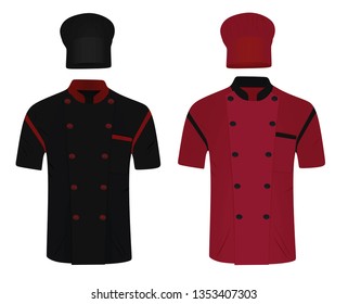 Chef Uniform. Shirt And Hat. Vector Illustration