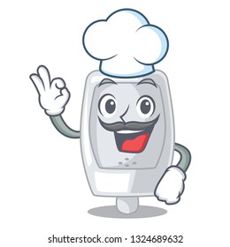 Chef urinal in the a cartoon shape